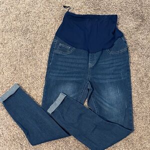 SHEIN Dark Blue Maternity Jeggings